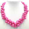 Ketting Teresa fuchsia glasparels
