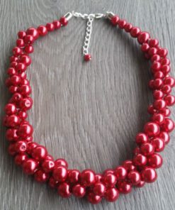 Ketting Teresa rode glasparels