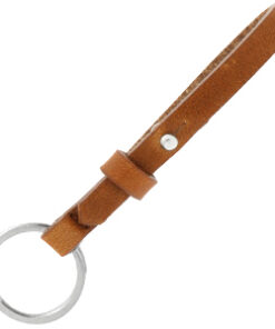 Leren sleutelhanger leer 8mm Saddle Brown