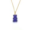 Stainless Steel Initiaal Ketting gummi bear Purple