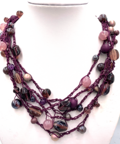 Ketting Jennie in Aubergine