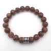 Stoere herenarmband van Zebra Jaspis Kralen