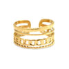 Roestvrij stalen (RVS) Stainless steel ring Goud