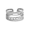 Roestvrij stalen (RVS) Stainless steel ring Zilver