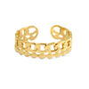 Roestvrij stalen (RVS) Stainless steel ring Goud