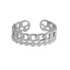 Roestvrij stalen (RVS) Stainless steel ring Zilver