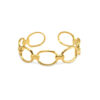 Roestvrij stalen (RVS) Stainless steel ringen ketting Goud