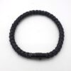 Leren heren armband Vintage black