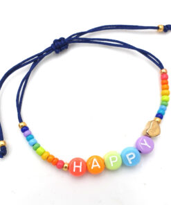 Ibiza armbandje Happy rainbow