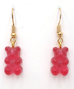 Oorbellen gummi bear pink