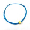 Satijn initiaal armband