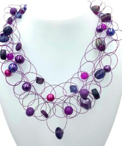 Ketting Kaylee Paars / Fuchsia