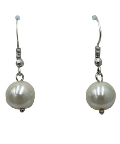 Glasparel oorbellen Paloma 10 ivoor