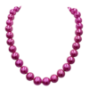 Ketting Nine fuchsia roze glasparels
